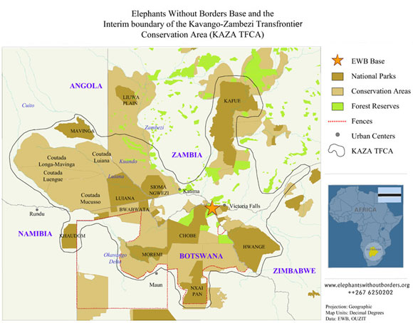 elephants without borders map